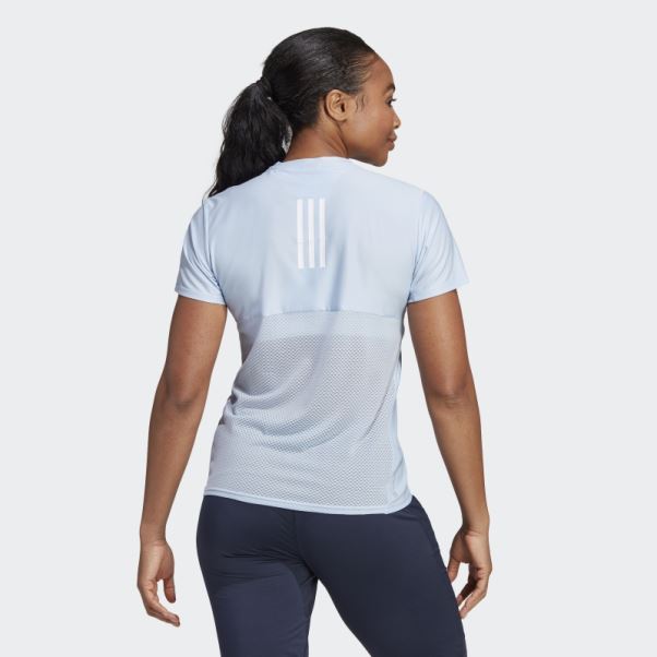 Boston Marathon 2023 Running Tee Bleu Aube Adidas