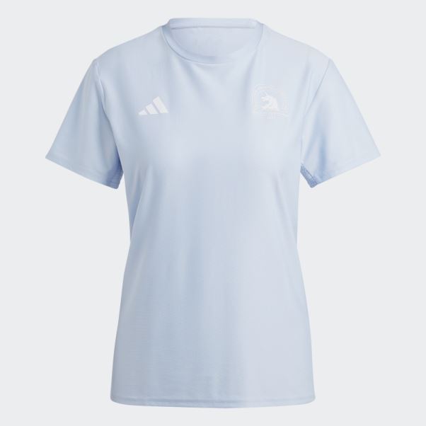 Boston Marathon 2023 Running Tee Bleu Aube Adidas