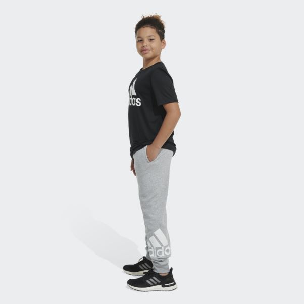 Adidas Ess Flc Htr Bos Jogging Gris Moyen