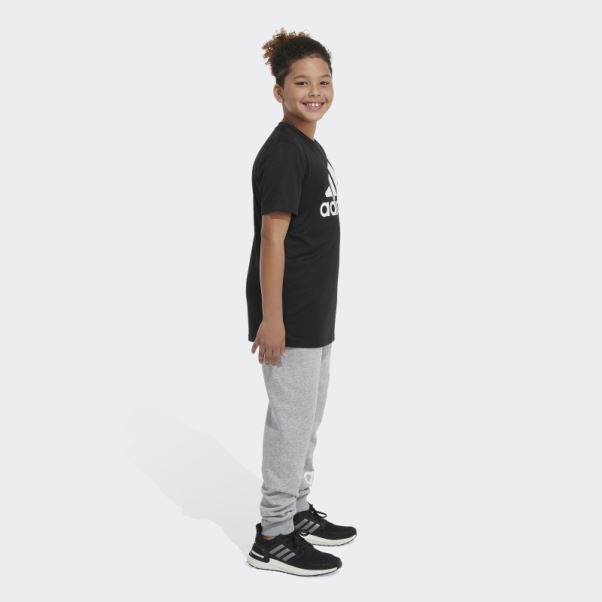 Adidas Ess Flc Htr Bos Jogging Gris Moyen