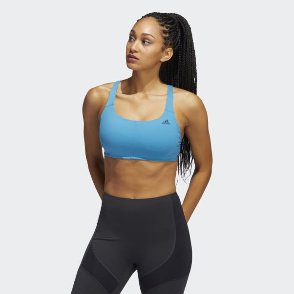 Soutien-gorge Adidas Coreflow Medium-support Craft Bleu