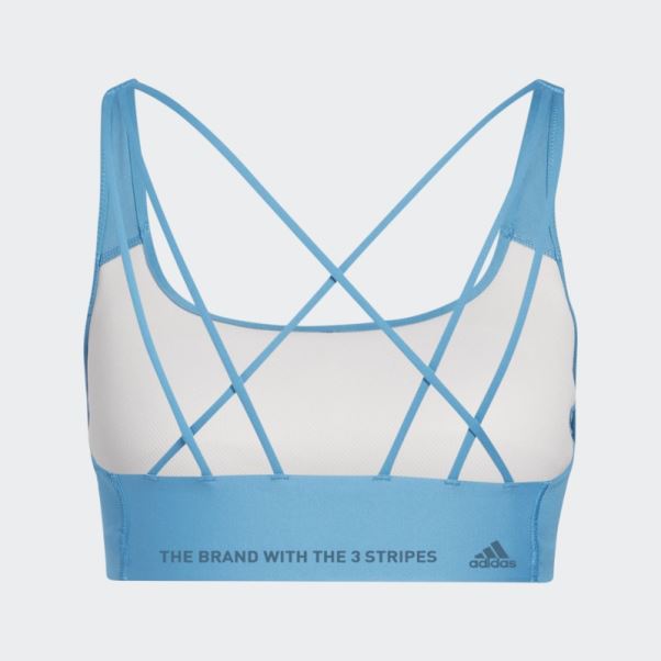 Soutien-gorge Adidas Coreflow Medium-support Craft Bleu