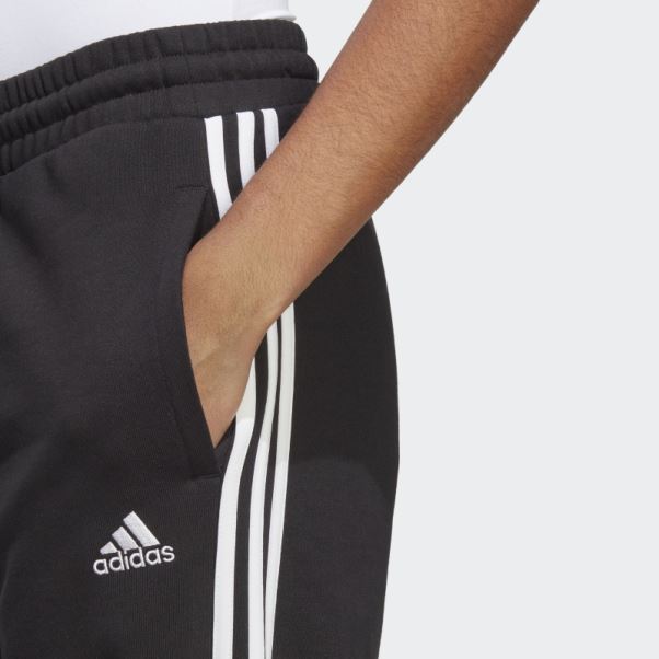 Pantalon Large En Molleton à 3 Bandes Essentials Adidas Noir