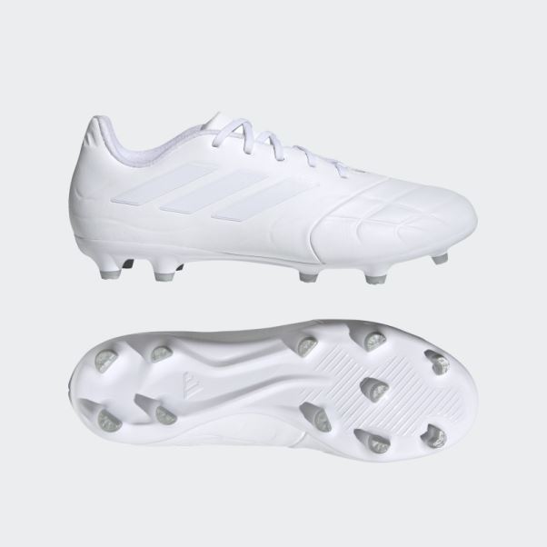 Chaussure De Foot Copa Pure.3 Terrain Sec Adidas Blanc