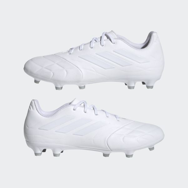 Chaussure De Foot Copa Pure.3 Terrain Sec Adidas Blanc