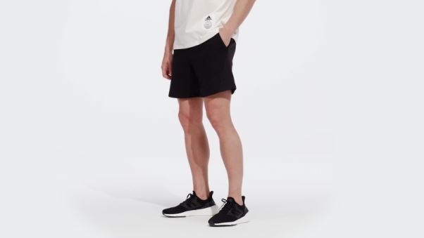 Short Adidas En Tissu éponge Inversé Noir (non Genré)