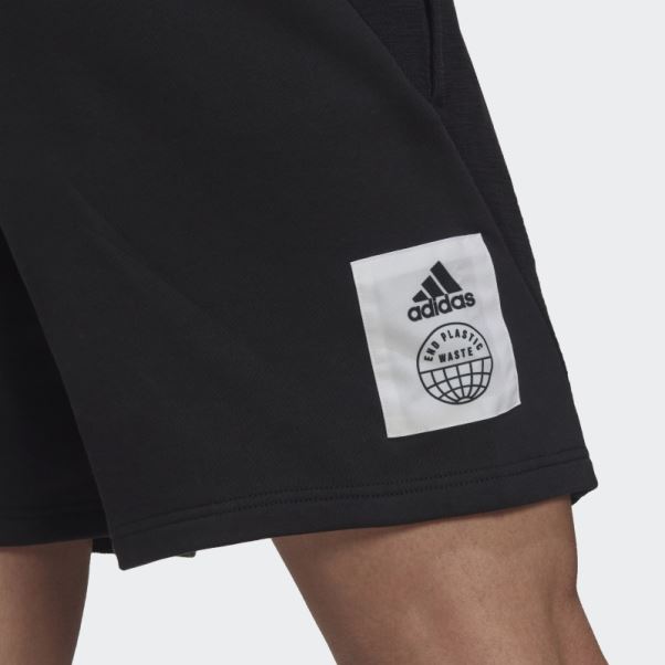 Short Adidas En Tissu éponge Inversé Noir (non Genré)