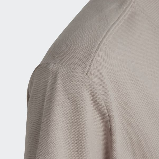 T-shirt En Piqué Logo Future Icons Taupe Adidas