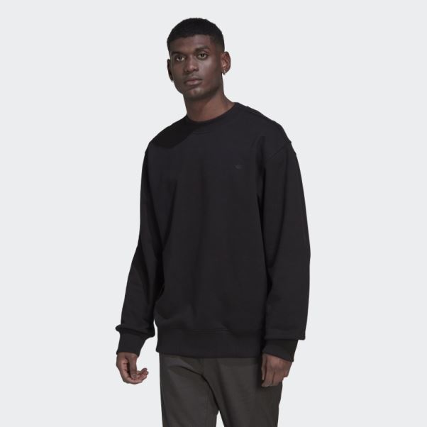 Sweat Adidas Adicolor Contempo Crew French Terry Noir