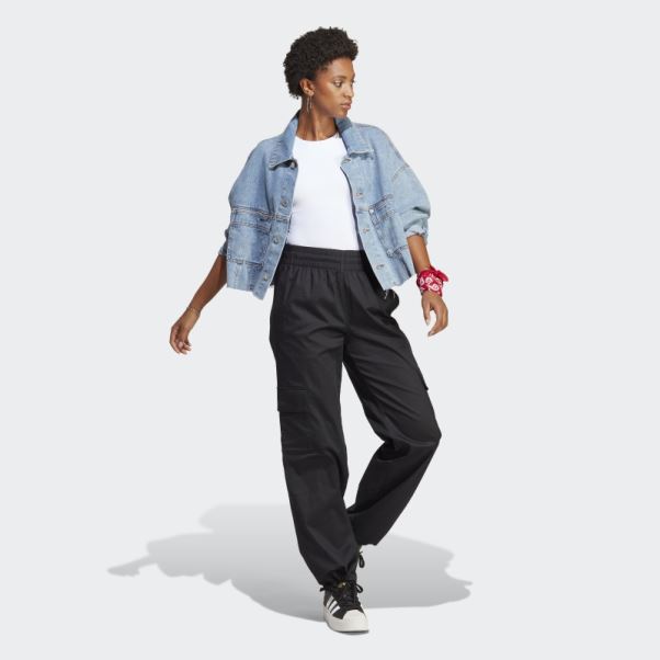 Adidas Pantalon Cargo Large Noir