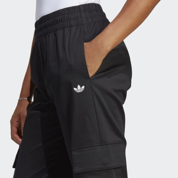Pantalon Cargo Large Noir Adidas