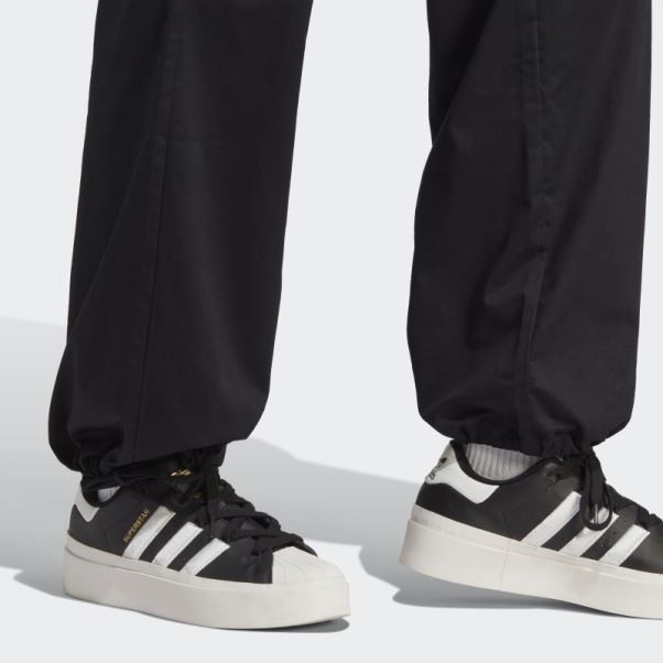 Pantalon Cargo Large Noir Adidas