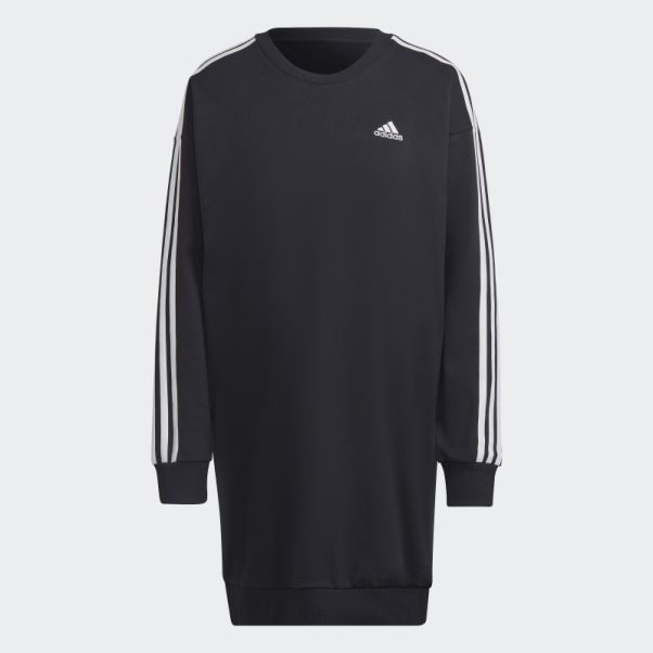 Robe Mi-longue Adidas Essentials Noire à 3 Bandes