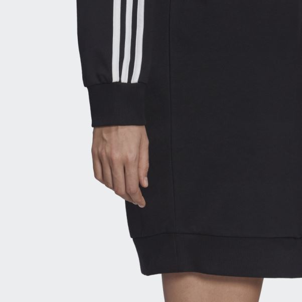 Robe Mi-longue Adidas Essentials Noire à 3 Bandes