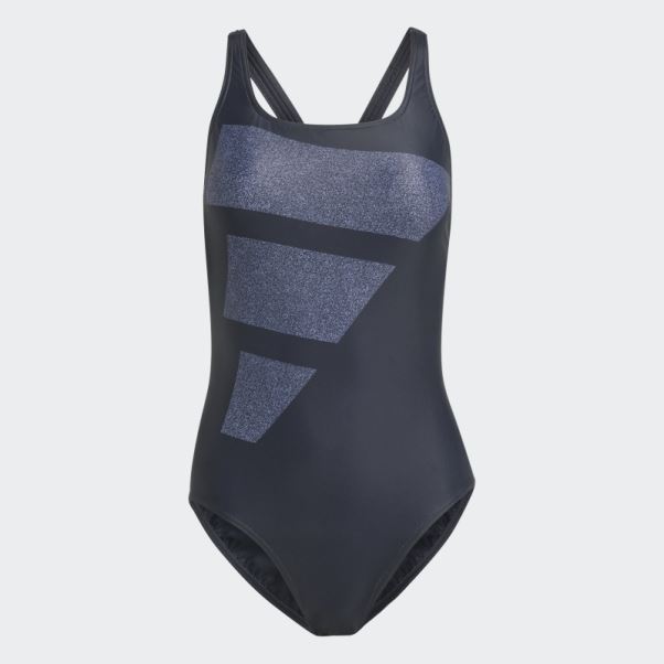 Maillot De Bain Graphique Adidas Big Bars Blanc Fashion