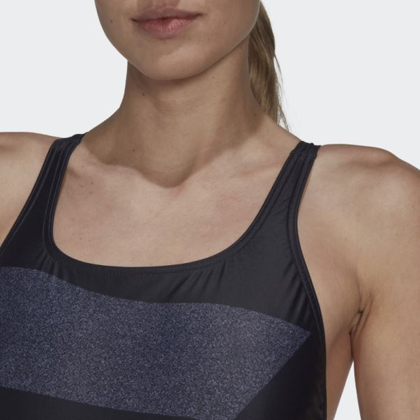 Maillot De Bain Graphique Adidas Big Bars Blanc Fashion