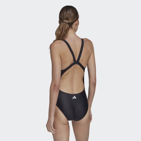 Maillot De Bain Graphique Adidas Big Bars Blanc
