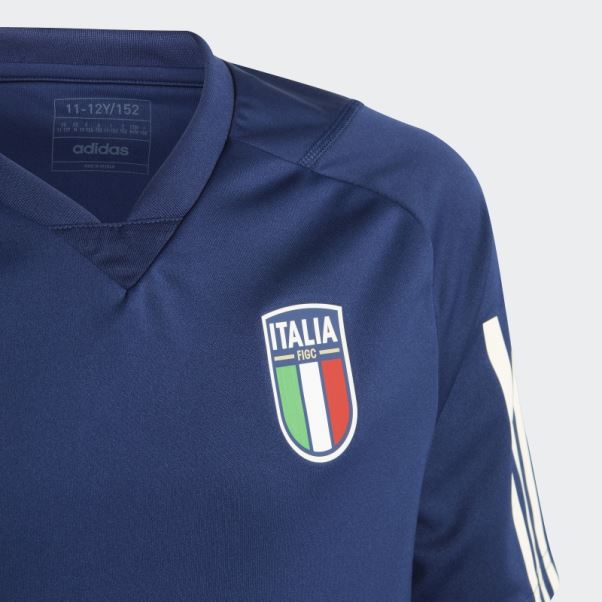 Maillot D'entrainement Italy Tiro 23 Bleu Foncé Adidas