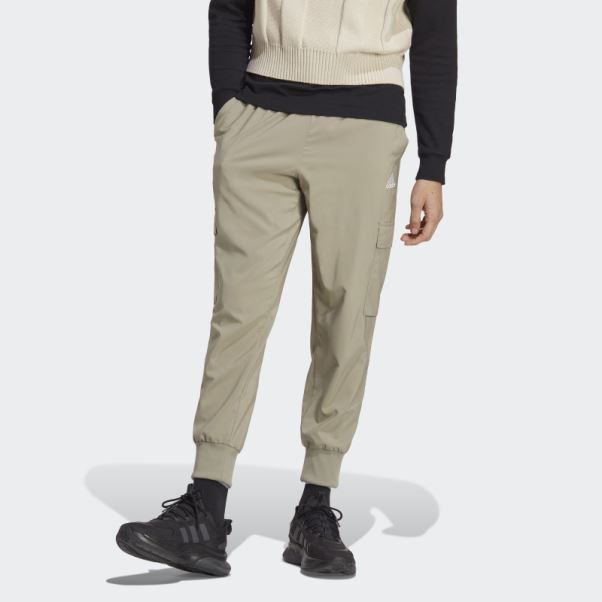 Pantalon Cargo Argenté Pebble Essentials à Petit Logo Tissé Adidas