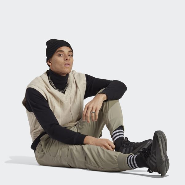 Pantalon Cargo Argenté Pebble Essentials à Petit Logo Tissé Adidas