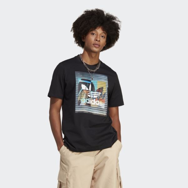 T-shirt Adidas Graphics Off The Grid Noir