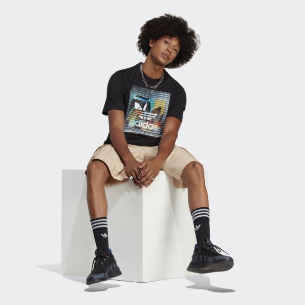 T-shirt Adidas Graphics Off The Grid Noir