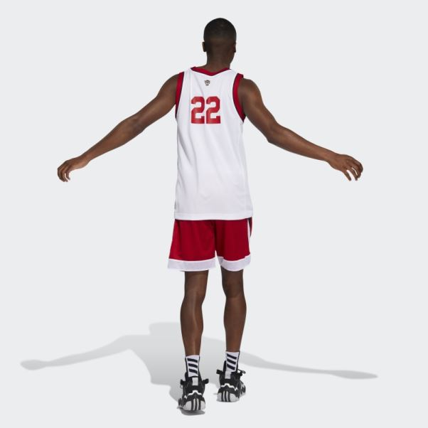 Maillot Wolfpack Swingman Blanc Adidas