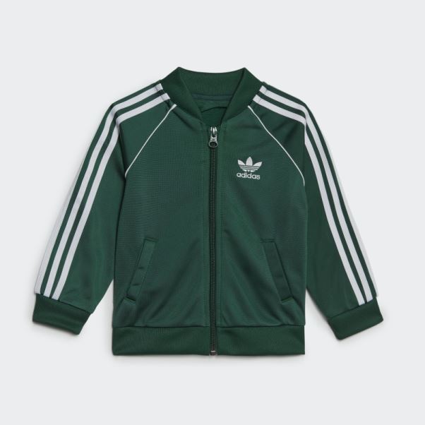 Adidas Adicolor Survetement Sst Vert Fonce