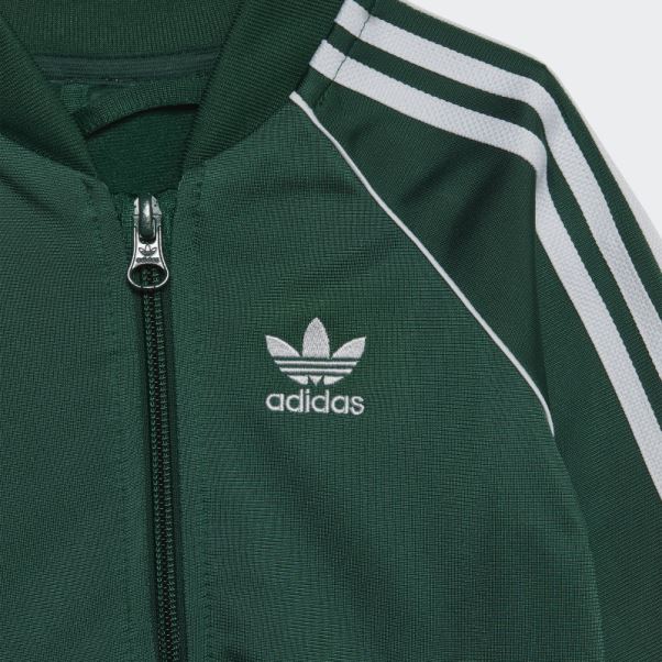Adidas Adicolor Survetement Sst Vert Fonce