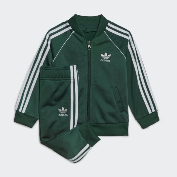 Survetement Adidas Adicolor Sst Vert Fonce
