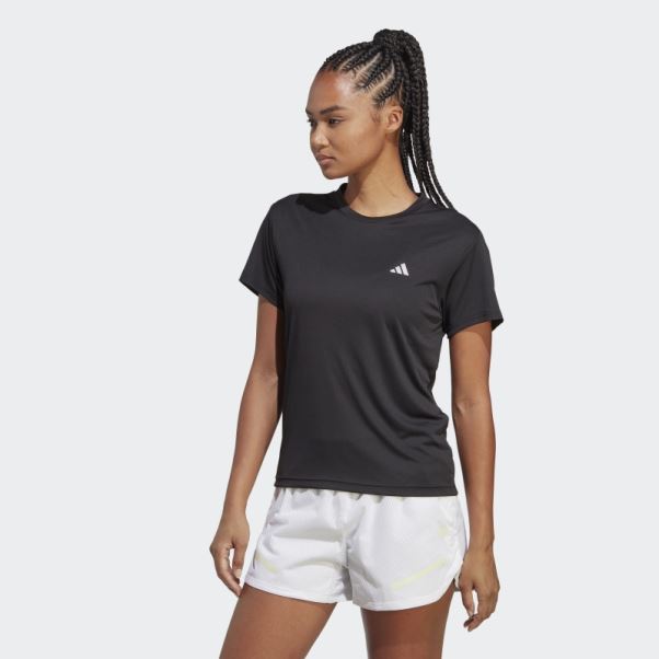 Tee Shirt Run It Noir Adidas