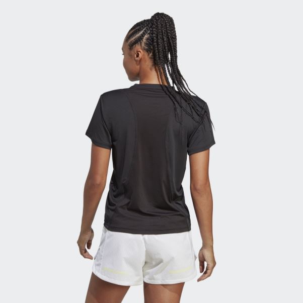 Tee Shirt Run It Noir Adidas
