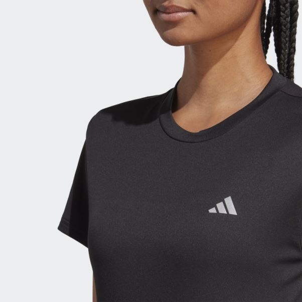 Tee Shirt Run It Noir Adidas