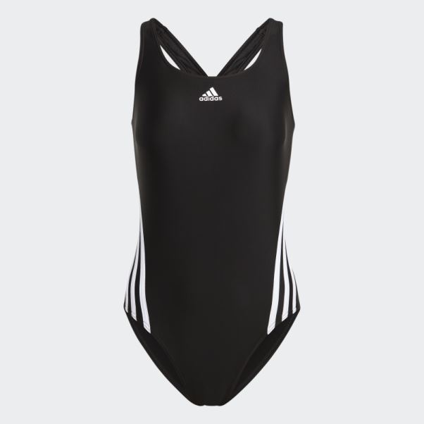 Adidas Maillot De Bain 3 Bandes Noir Chaud