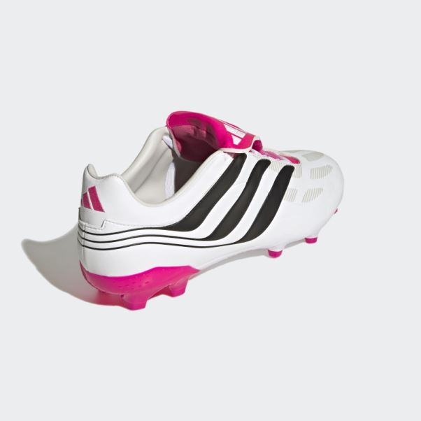 Adidas Predator Precision.3 Chaussures De Sol Ferme Blanches