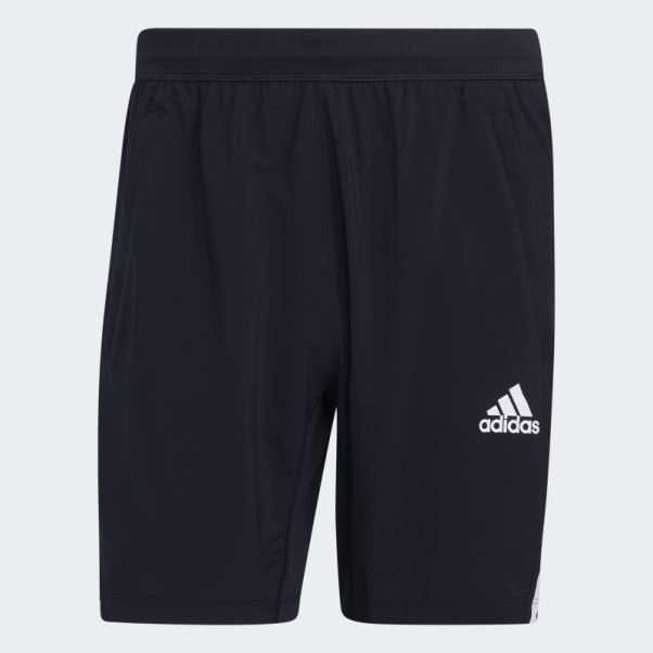 Adidas Short Noir Aeroready 3 Bandes 8 Pouces