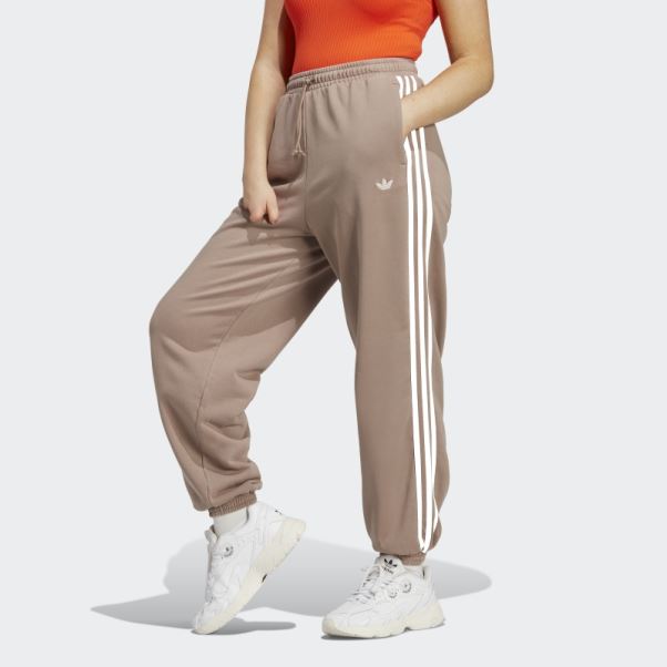 Adidas Pantalon De Jogging Marron Crayeux