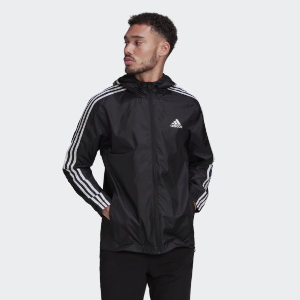 Coupe-vent Tissé à 3 Bandes Essentials Adidas Noir