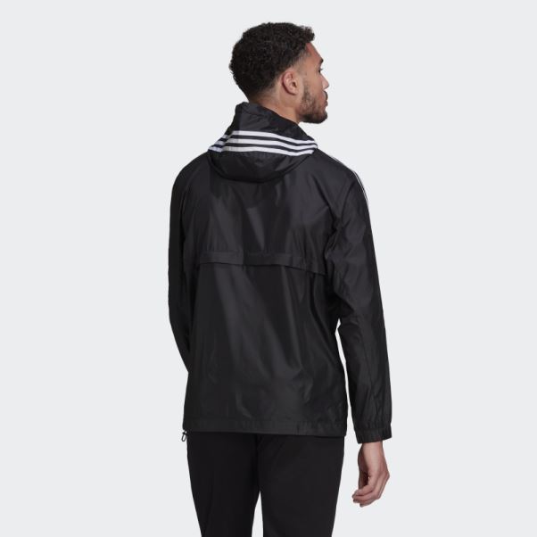 Coupe-vent Tissé à 3 Bandes Essentials Adidas Noir