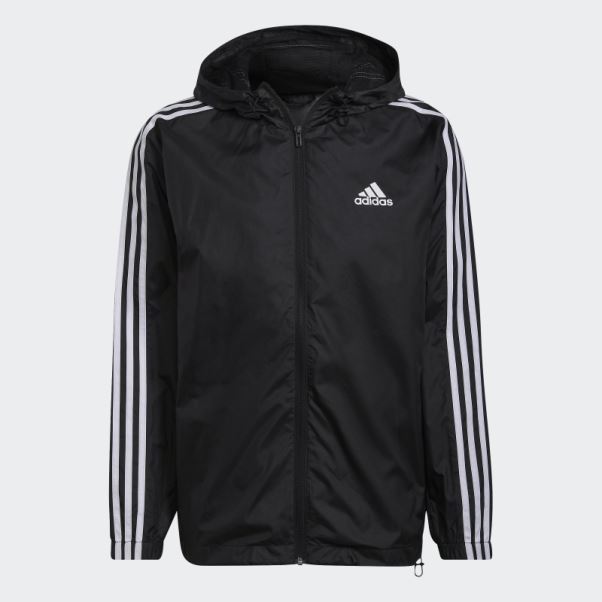 Coupe-vent Tissé à 3 Bandes Essentials Adidas Noir