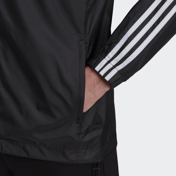 Coupe-vent Tissé à 3 Bandes Essentials Adidas Noir