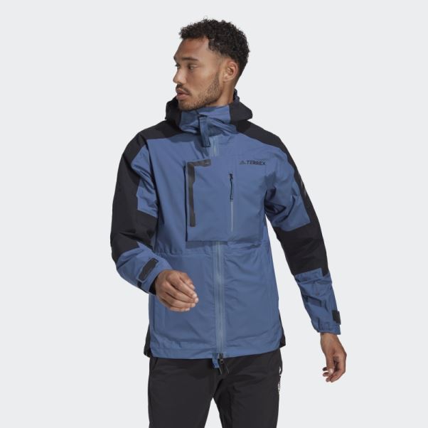 Adidas Terrex Xploric Rain.rdy Veste De Randonnée Acier