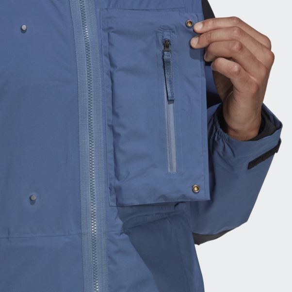 Adidas Terrex Xploric Rain.rdy Veste De Randonnée Acier