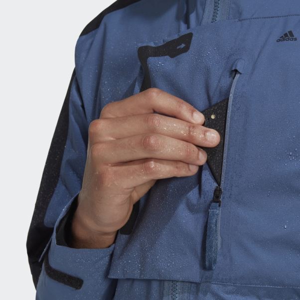 Adidas Terrex Xploric Rain.rdy Veste De Randonnée Acier