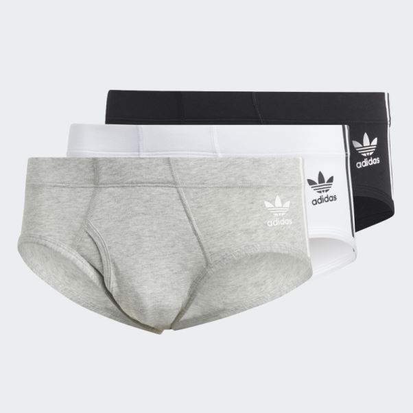 Slip Adidas Comfort Flex Cotton 3-stripes (3 Paires) Blanc