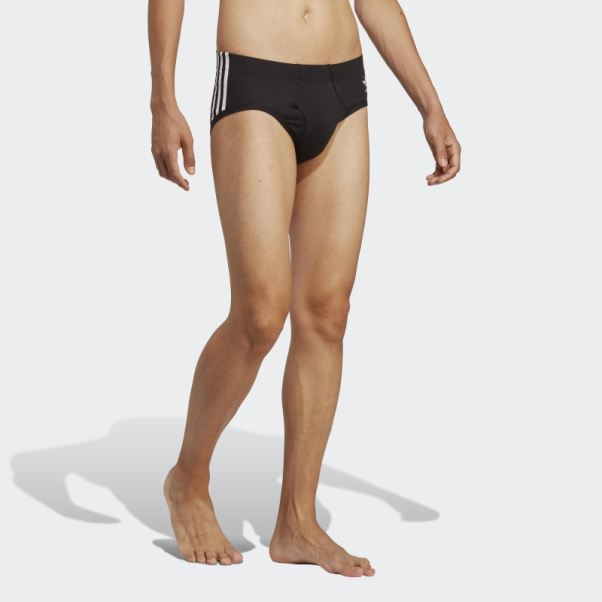 Slip Blanc à 3 Bandes En Coton Comfort Flex Adidas