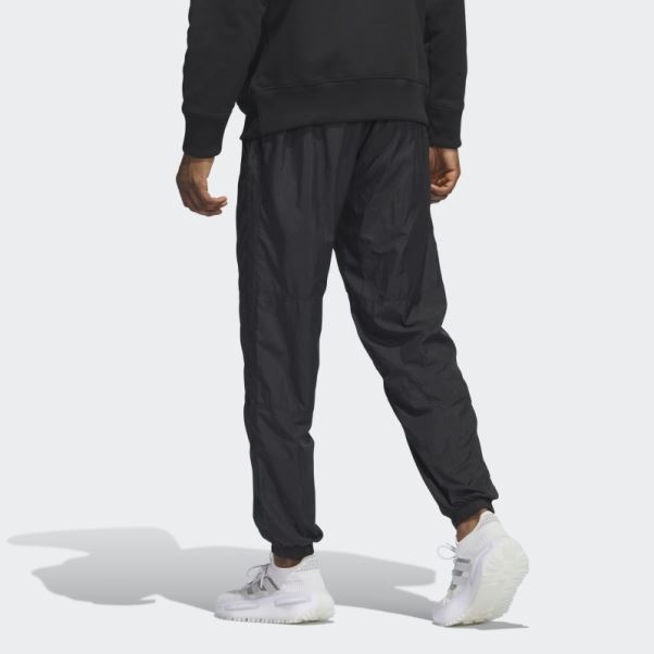 Adidas Premium Essentials Pantalon De Survêtement En Nylon Froissé Noir
