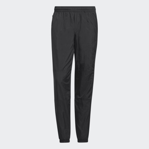 Adidas Premium Essentials Pantalon De Survêtement En Nylon Froissé Noir