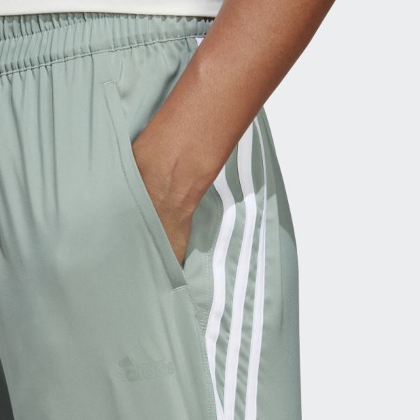 Pantalon Tissé à 3 Bandes Trainicons Adidas Argent Vert