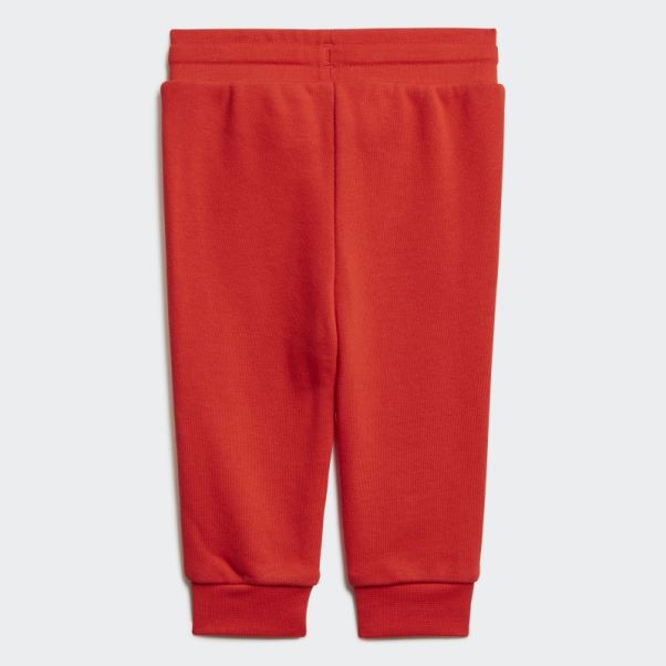 Ensemble Sweat à Capuche Zippé Adicolor Rouge Adidas